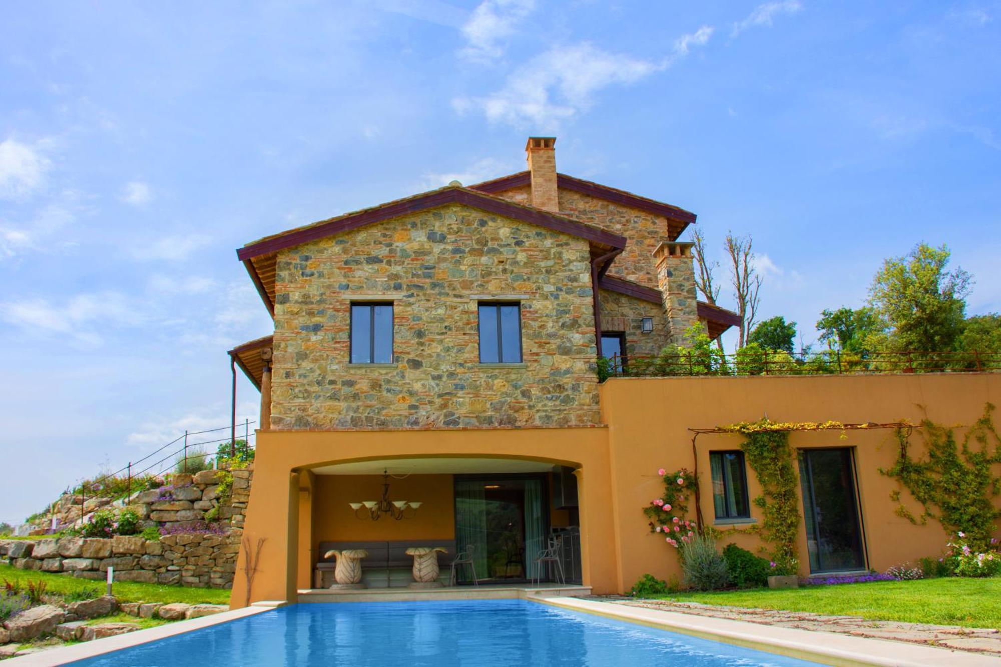 Villa privata con piscina a Riparbella Castellina Marittima Esterno foto