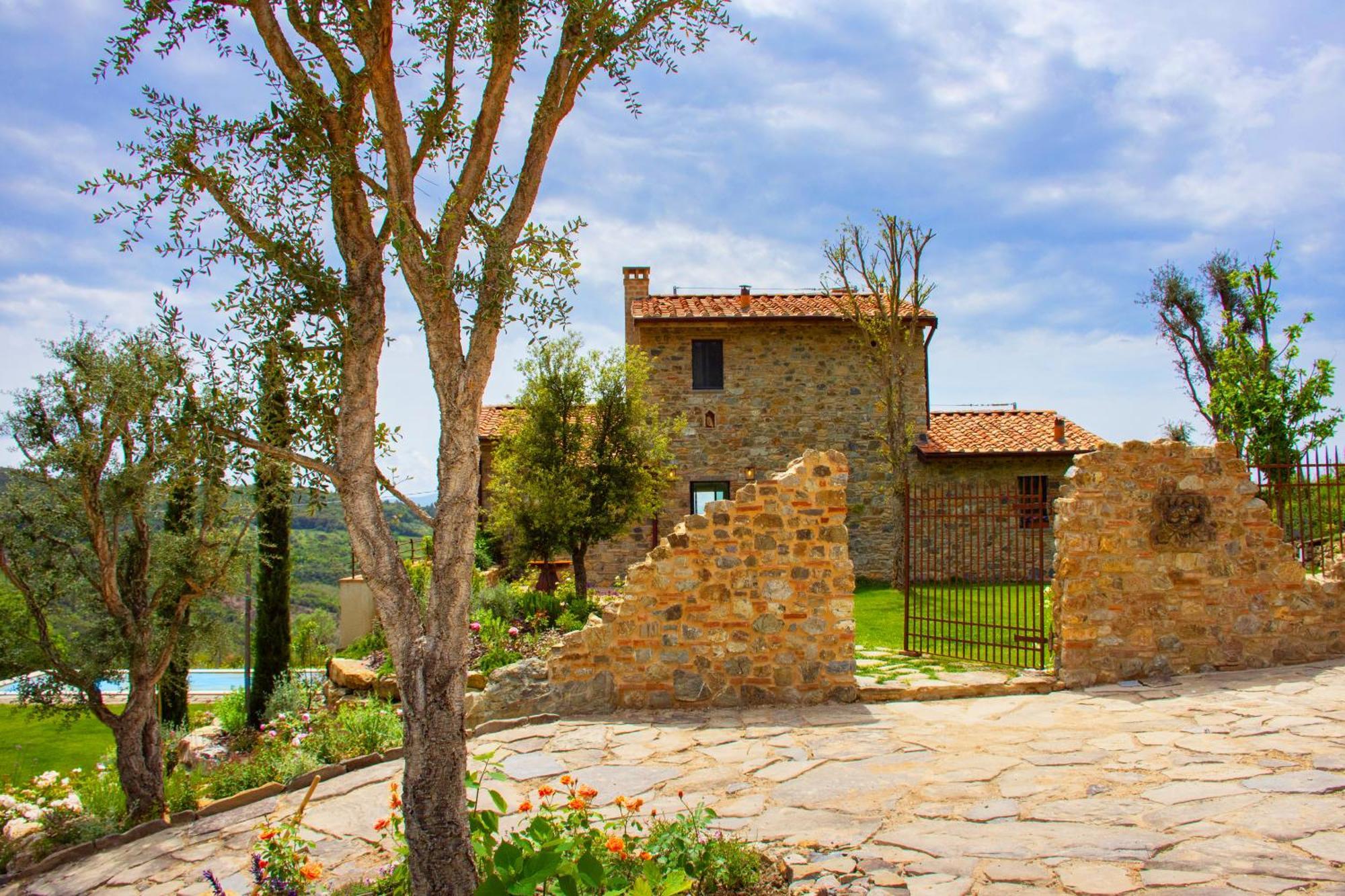 Villa privata con piscina a Riparbella Castellina Marittima Esterno foto
